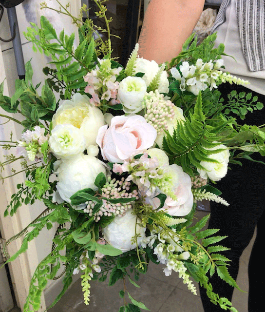 Artificial wedding shop flowers